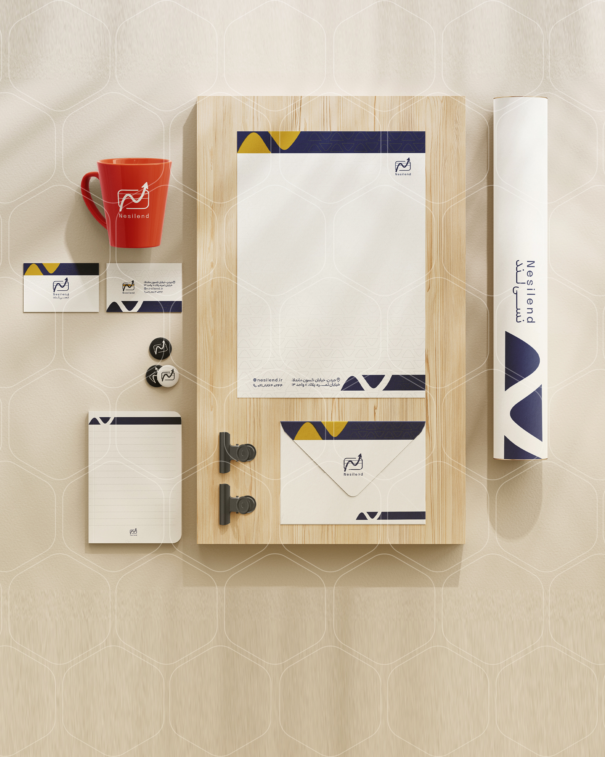 طراحی هویت بصری نسی لند